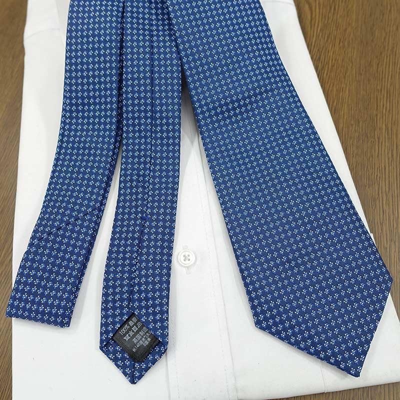 【国内即発】[ダンヒル] ネクタイ ブランド ブランドネクタイ (8cm幅) ネイビー/ブルー [並行輸入品]