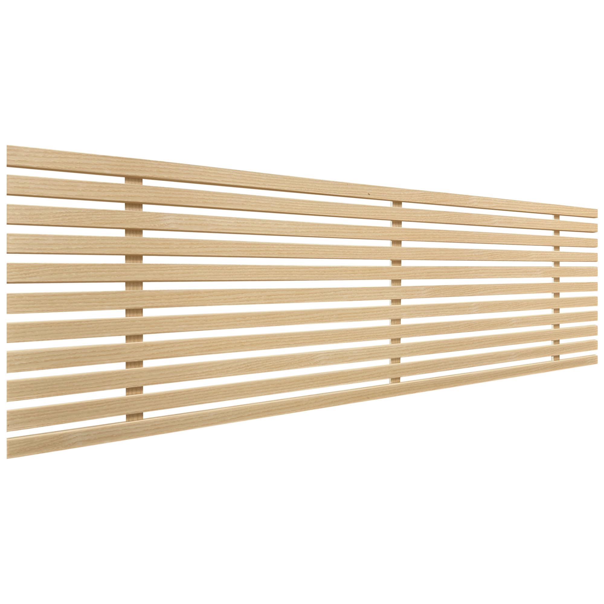 DHOME Cabecero de Madera reciclada DM Estilo Japones Cama Palets Herrajes incluidos (150cm, Madera Natural)