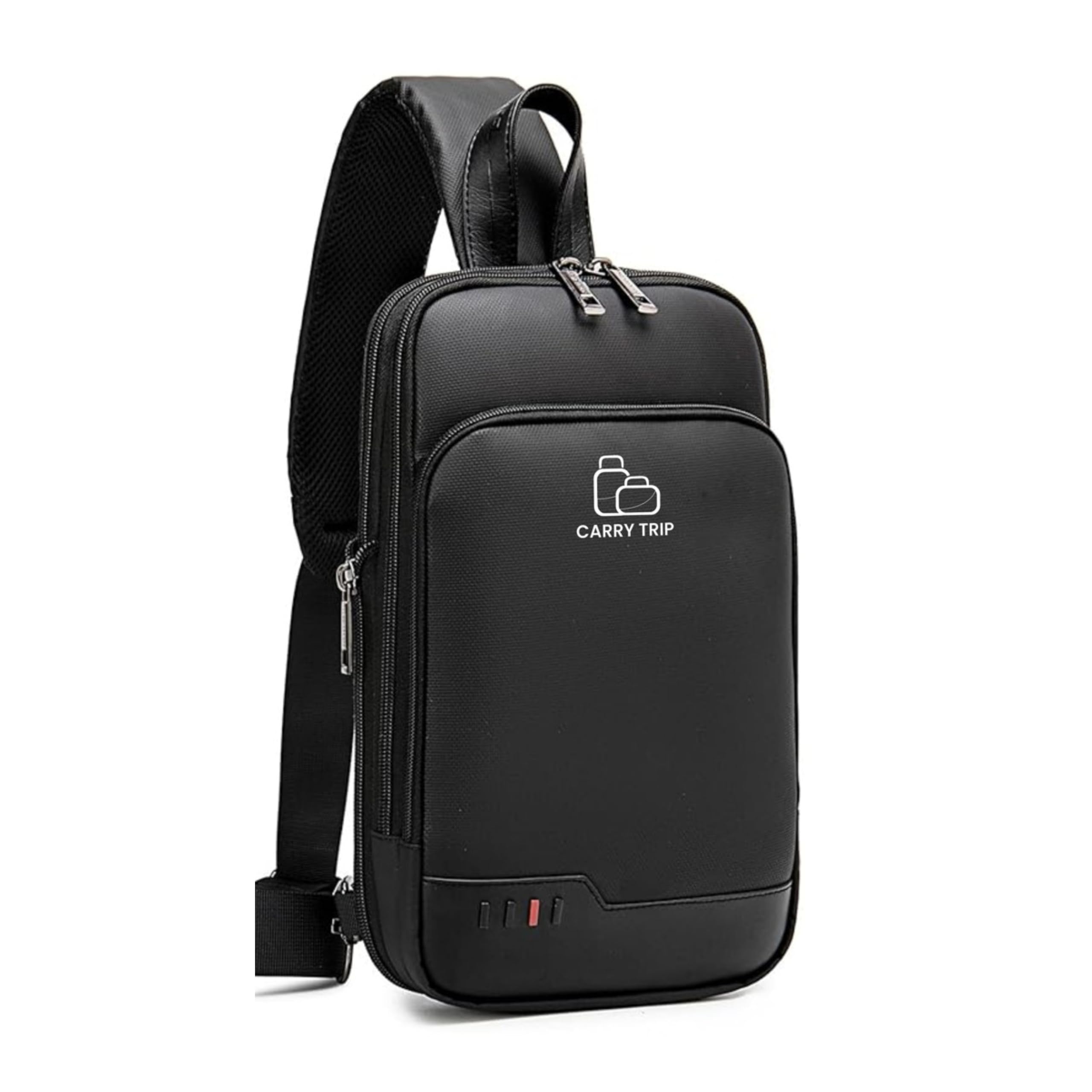 Crossbody Sling Bag for Travel 8L Expandable Chest Bag with Pocket And Data Cable Hole Water Resistant Material & 1 Anti Theft Pocket-image-31