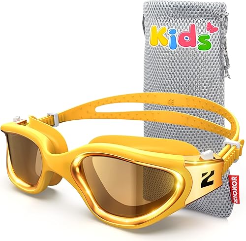 ZIONOR G1MINI - Gafas de natación polarizadas fotocromáticas ultra para niños y niñas