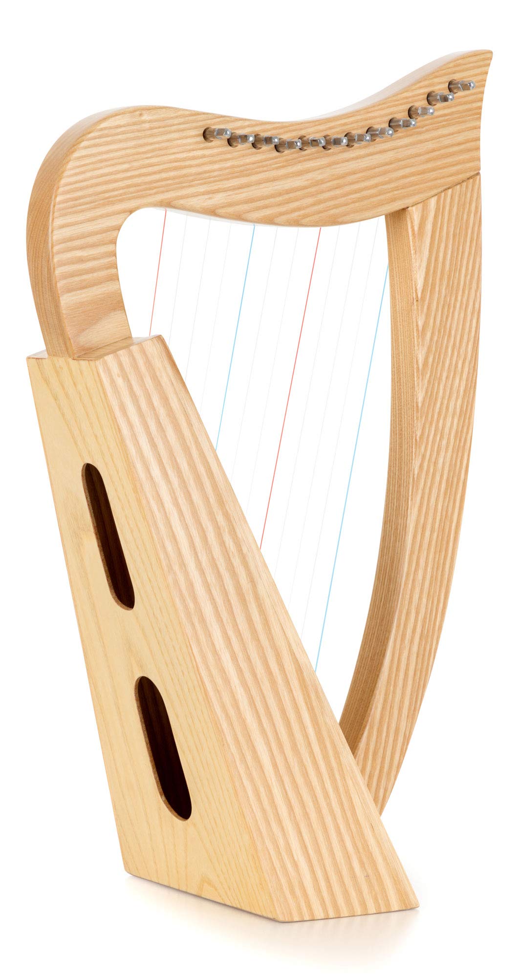Classic Cantabile Harpe Celtique - Harpe Celtique Compacte en Frêne - 12 Cordes - Accordée en Do Majeur - Inclus Sacoche et 2 Clés d’Accordage - Hauteur : 51 cm