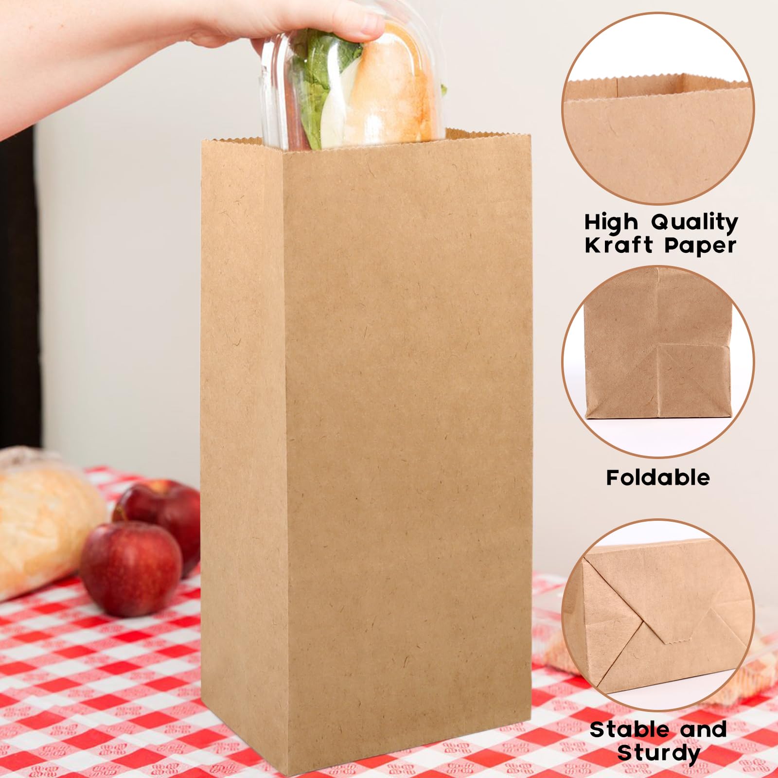 Cobra Bag 100 AVANA CON MANICI SHOPPER BUSTE DI CARTA 26+13x41 Cm