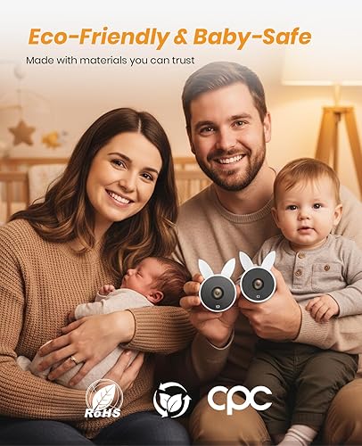 Miniatura 6 de Babyvue Cámara USB de coche para bebé cámara de coche de bebé de 4.5 pulgadas con vista de espejo transparente de 1080P, fácil instalación para