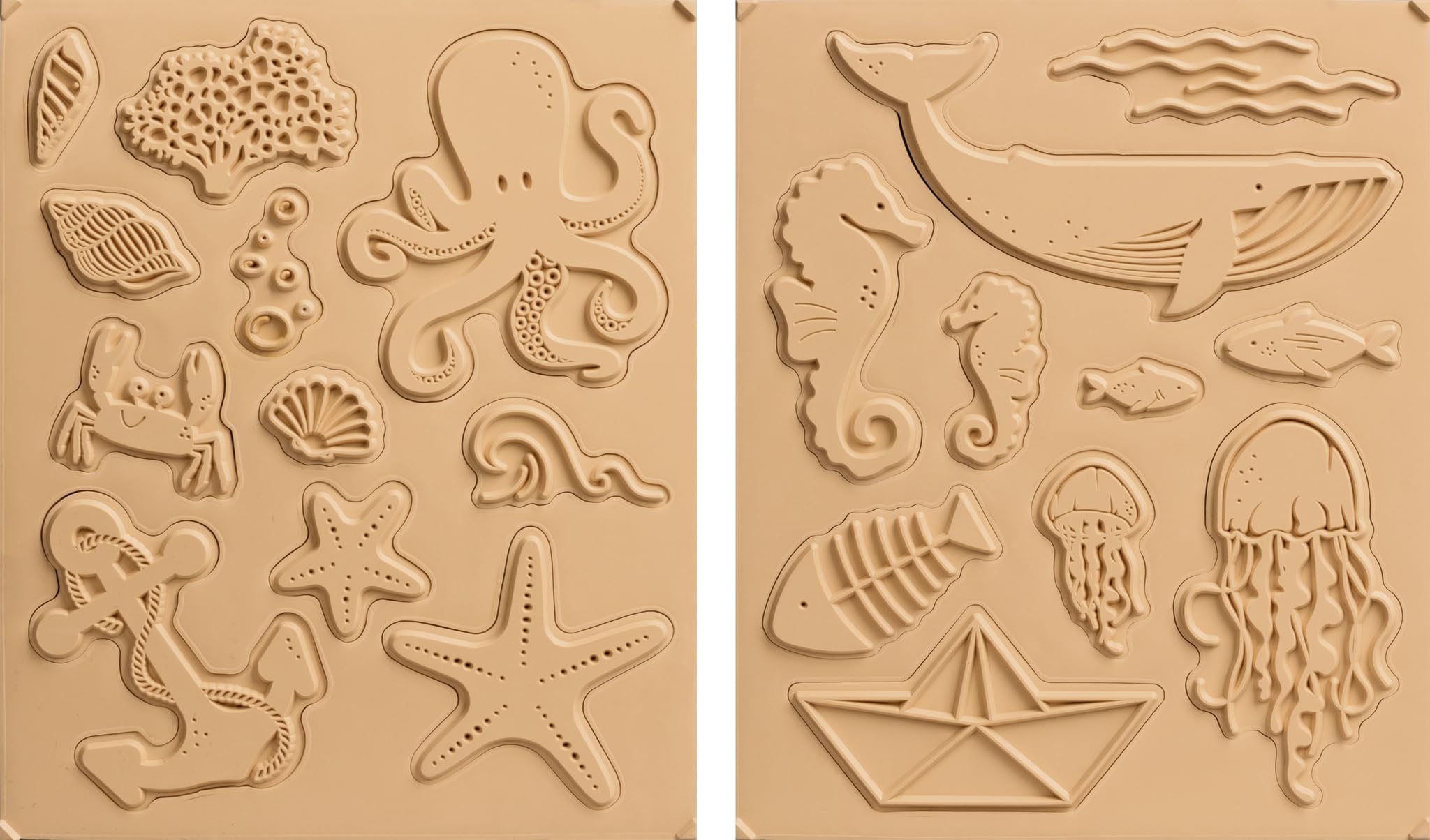 HEYDA Foam Rubber Stamp Maritime 10-55 mm, White - Image 2