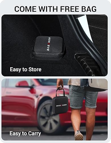 Miniatura 9 de BASENOR Tesla Pucks, herramienta adaptadora de almohadilla elevadora con material TPE accesorios para proteger y chasis, se adapta a Tesla Model