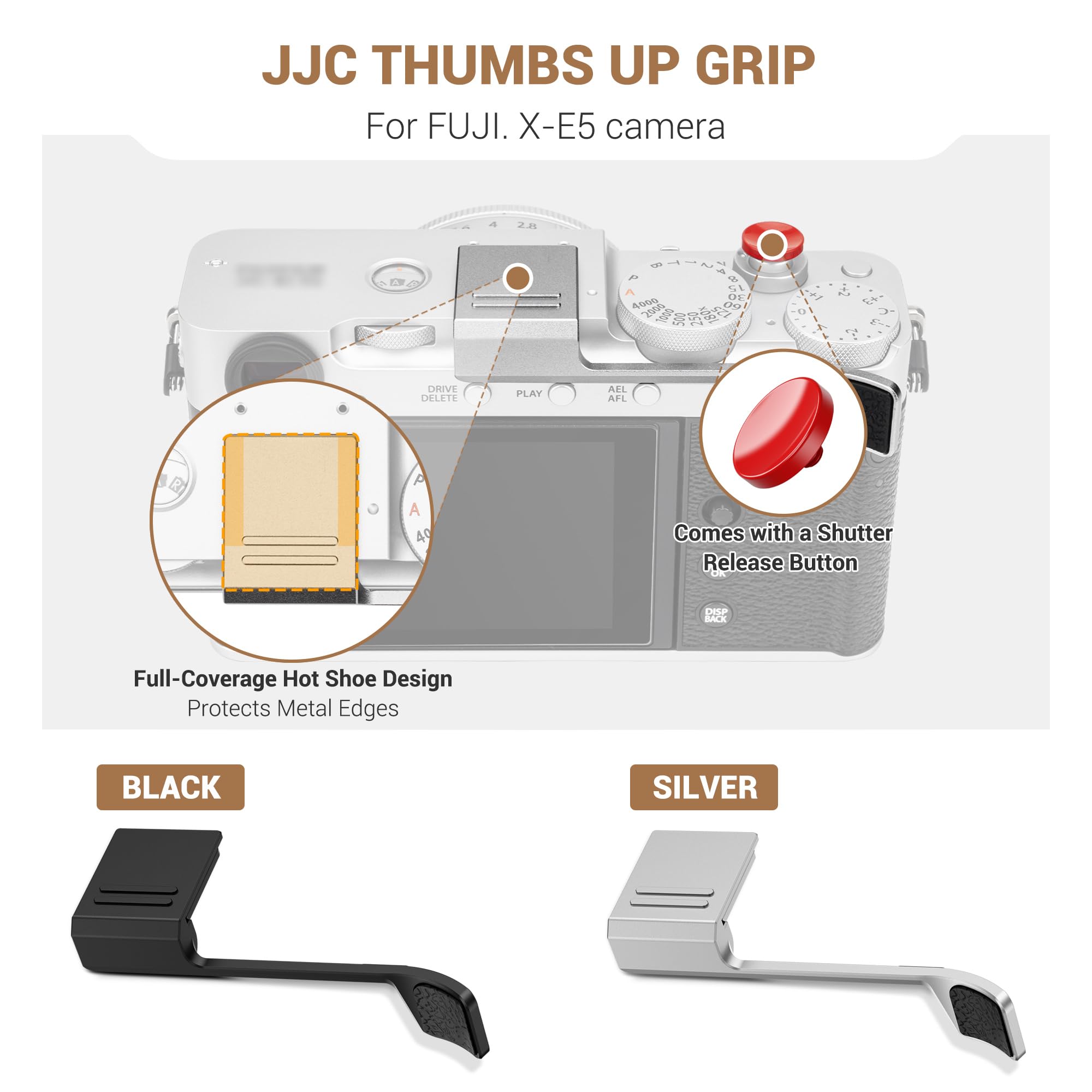 Amazon.com : JJC Metal Thumb Grip & Shutter Release Button for