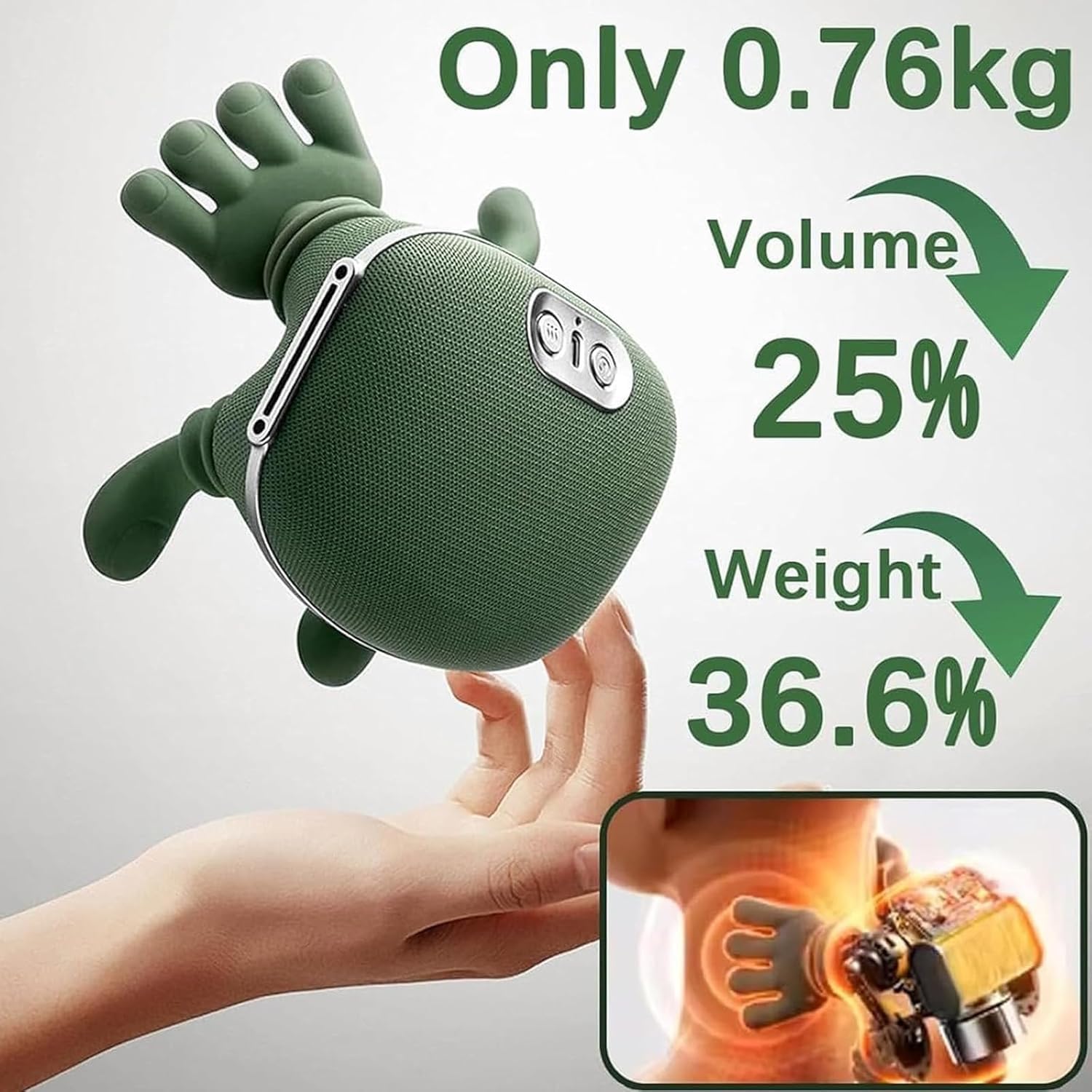 Neck Massager, Electric Cervical Neck Massager with Fingers, Simulated Hands Necks and Shoulder Massagers for Back Upper Body Muscle Relaxation, Rechargeable USB-C Gifts for Family Friends - Image 4