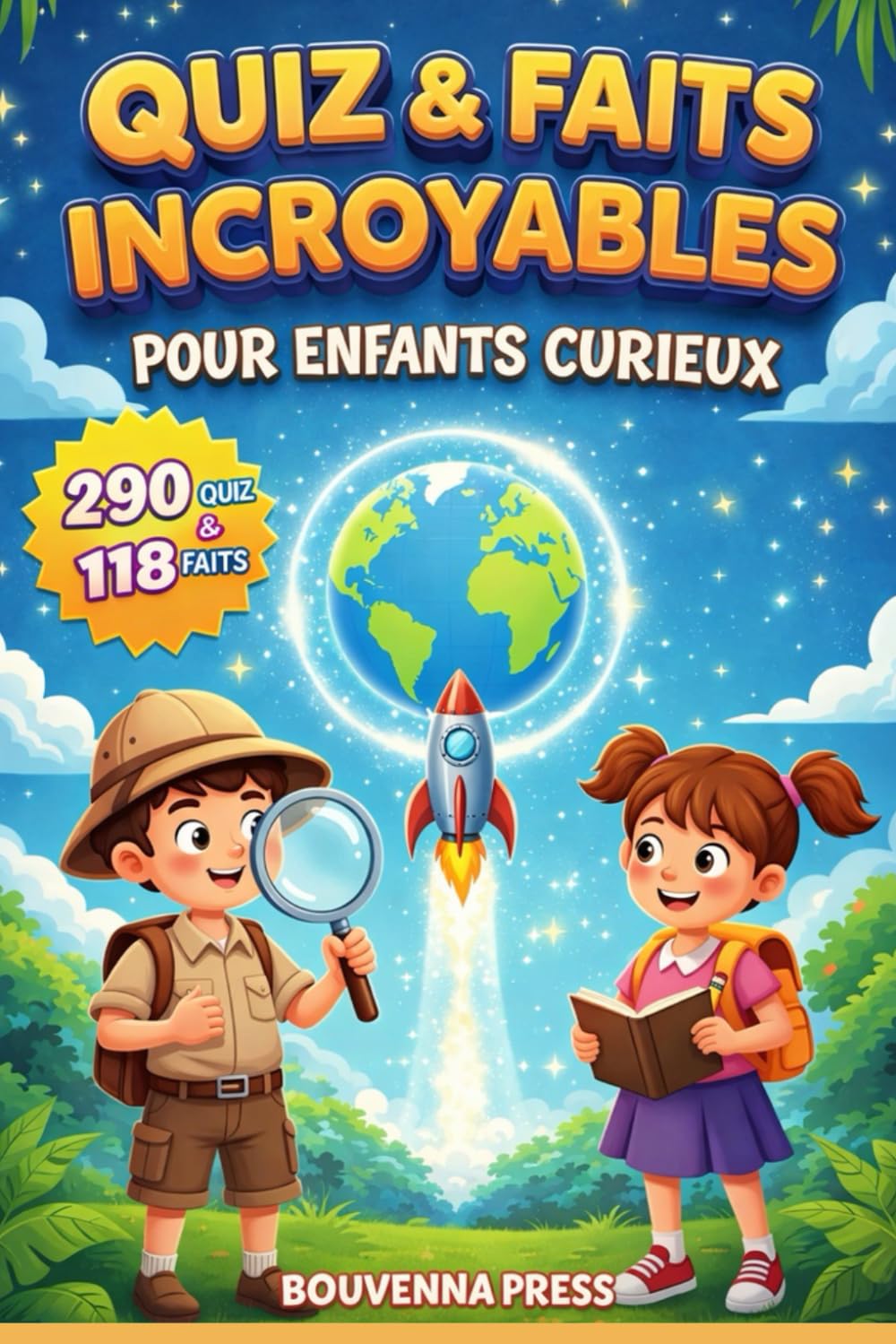 Quiz et Faits Incroyables Pour Enfants Curieux: Culture générale, sciences, records, nature et découvertes du corpshumain pour enfants curieux et familles