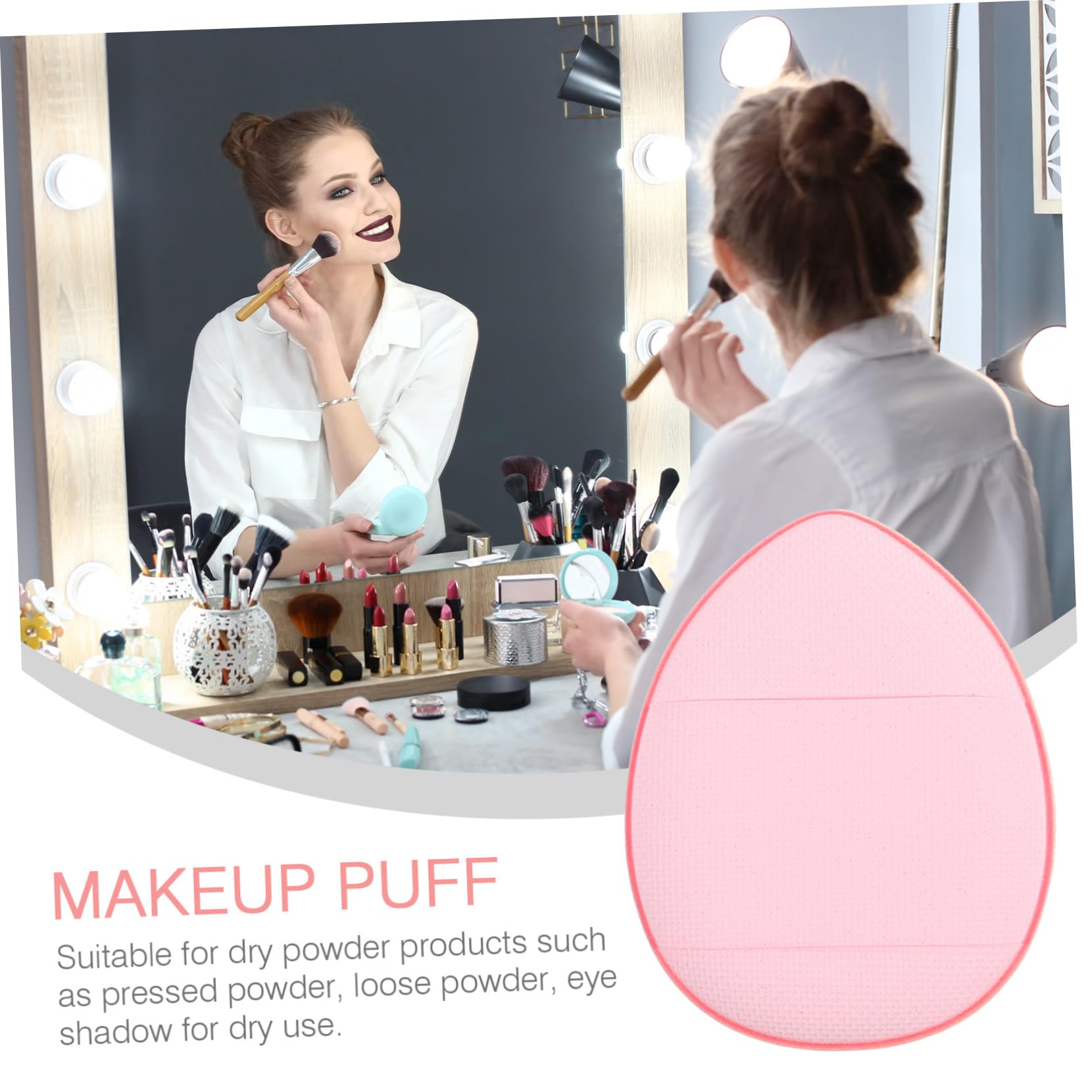 Baluue 60stücke Mini Makeup Schwämme Waschbare Puderquaste Für Foundation Blush Und Highlighter Vielseitig Einsetzbare Beauty-schwämme Für Trockenes Und Makeup Farbton