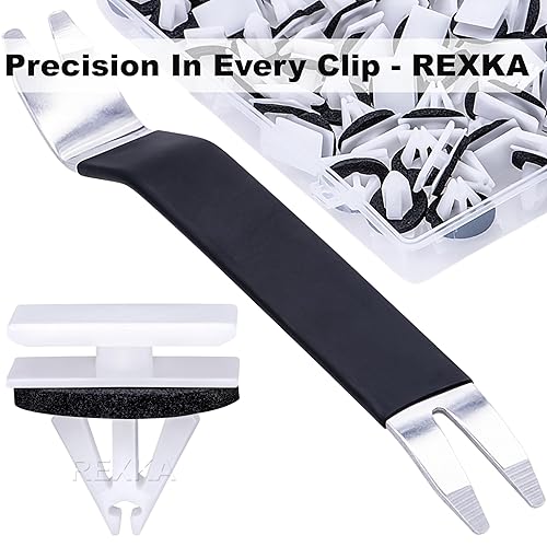 Miniatura 10 de Rexka 10 piezas de tornillo de retención de moldeo basculante compatible con Ford W716352-S300 Edge Escape F-150 Mustang Lincoln Continental MKX