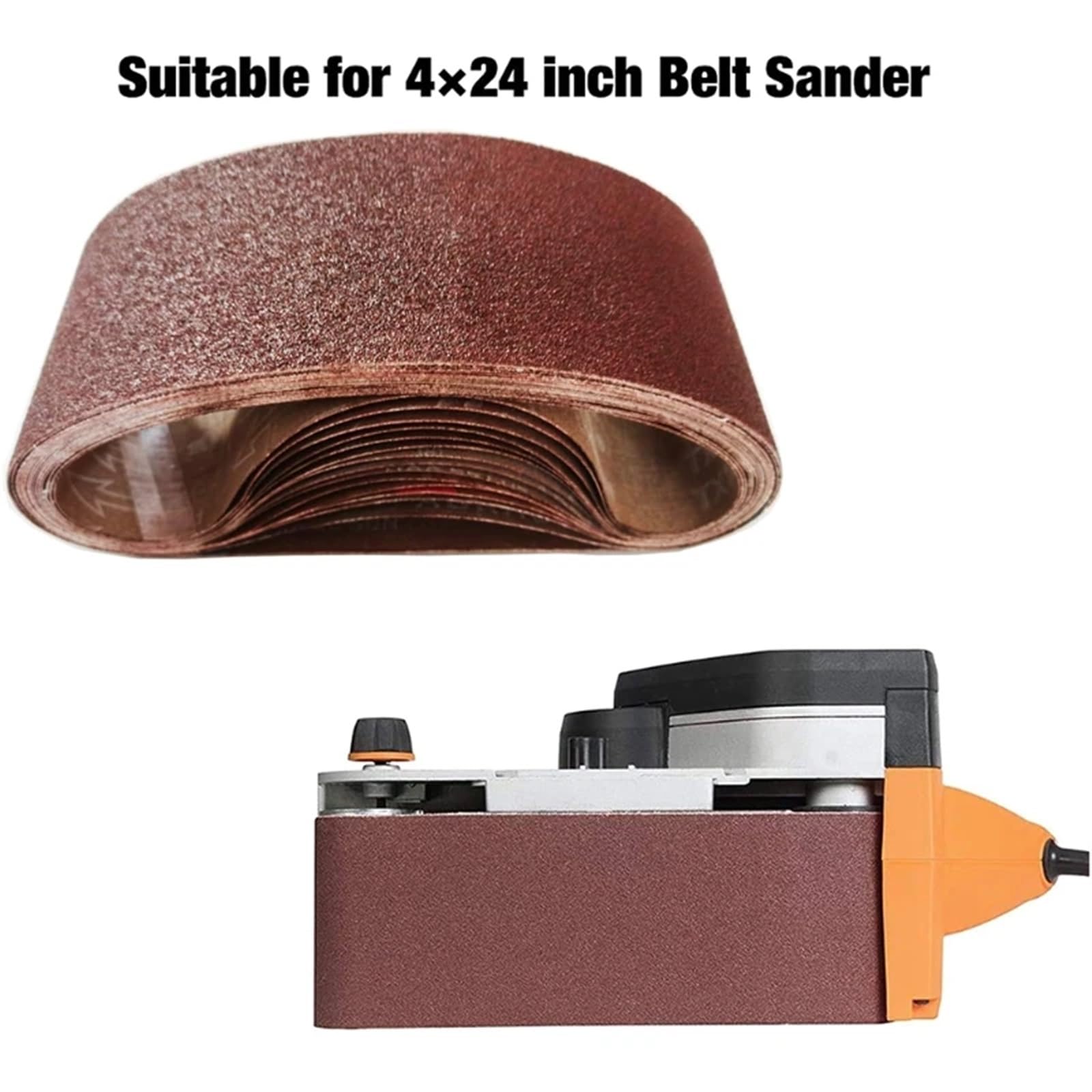 10 sztuk szlifierka taśmowa taśmy szlifierskie 762x25mm tlenek glinu materiał ścierny 60-1000 grys narzędzie do szlifowania drewna(180#)
