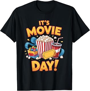 It's Movie Day Film Movie Food Night Snack Popcorn T-Shirt
