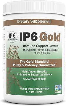 Devicare - IP6 Gold Mango Passionfruit Powder with Inositol - 377 g - IP6 Supplement Inositol Hexaphosphate - Non-GMO - Vegan - Antioxidant Formula - Made in USA