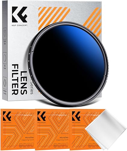 K&F Concept Filtro de lente de cámara ND variable de 2.638 in ND2-2000 (1-11 paradas) - 18 filtros de densidad neutra ajustable multicapa con 3