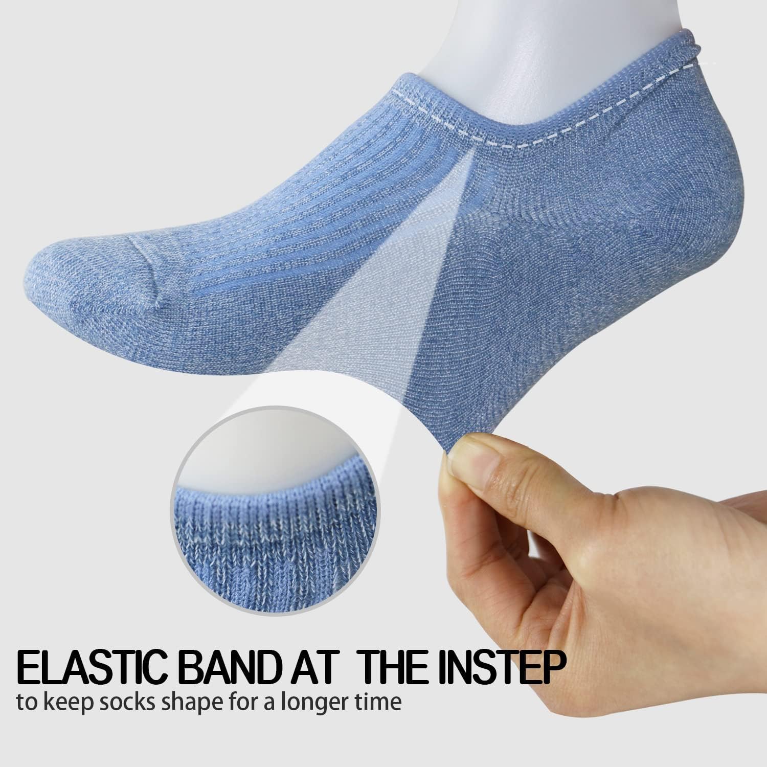 Calcetines invisibles y forros para hombres y mujeres, calcetines tobilleros de corte bajo para zapatillas deportivas o zapatos informales