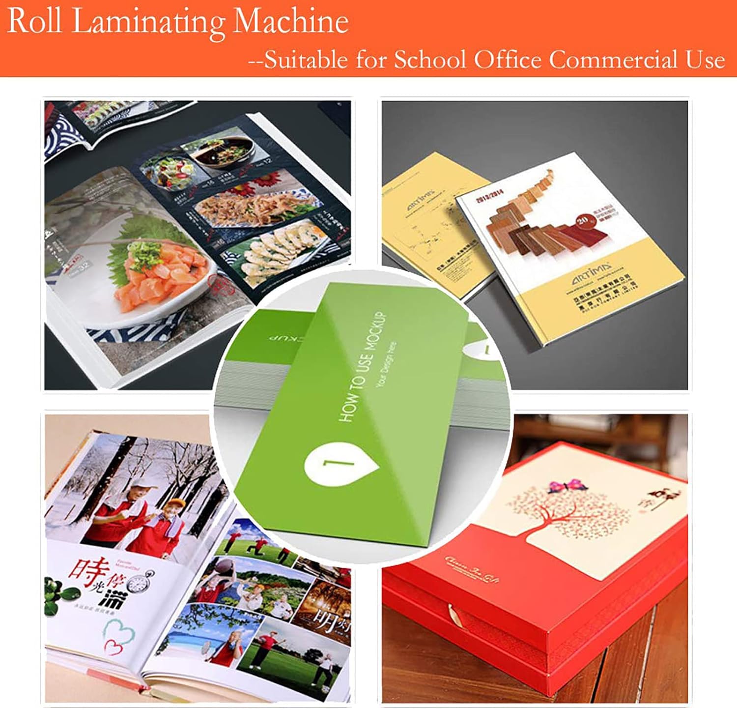Hot Cold Roll Laminator,13.7" Roll Laminator Single and Dual Sided Thermal Laminating Machine