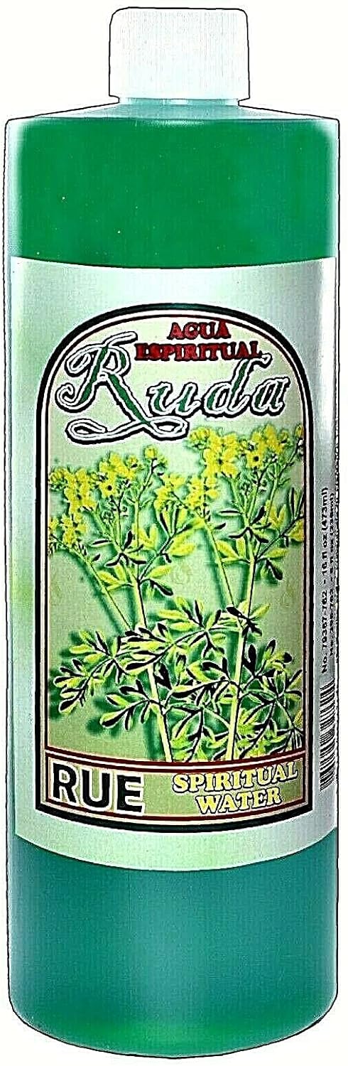 MISTIC 3 BOTTLES RUE SPIRITUAL WATER- RUDA AGUA ESPIRITUAL 16OZ-WICCA-MAGICK-PAGAN
