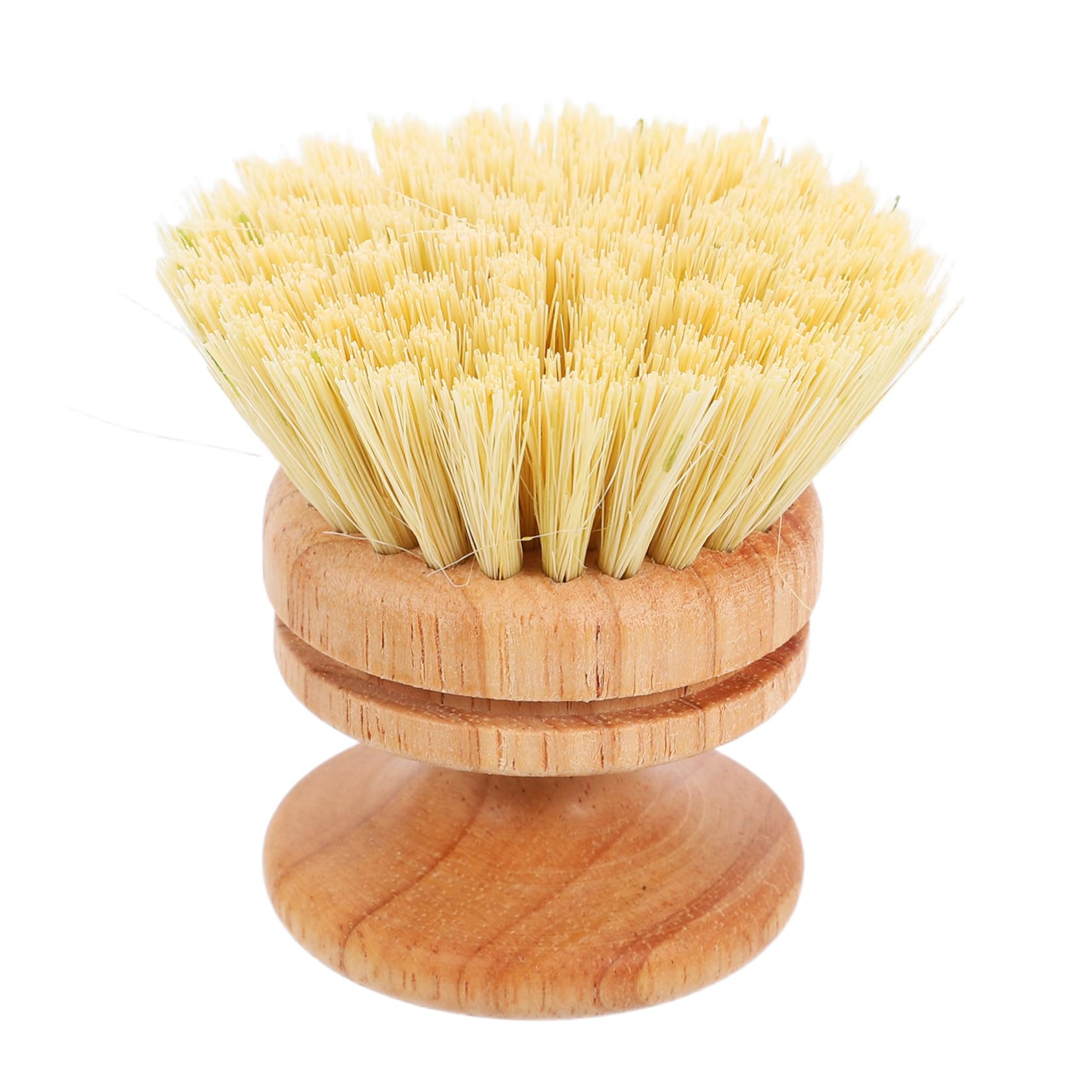 Ciieeo Natural Sisal Dish Brush with Ergonomic Wooden Handle Comfortable Non Slip Grip Pot and Vegetable Scrubber for Easy Cleaning of Dishes and Cookware