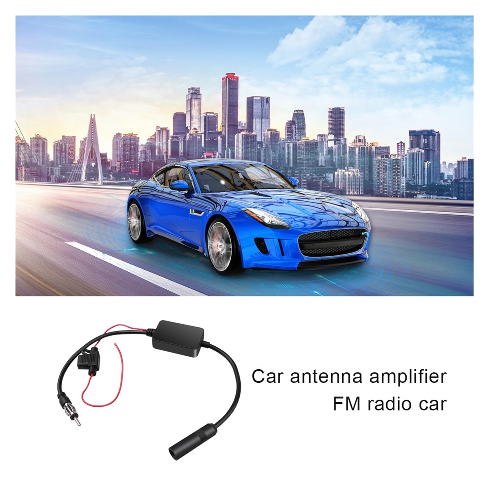 Antenna Autoradio 12V, Amplificatore Di Segnale Radio FM/AM, Auto, Antenne 330 Mm For Accessori For, Barche E Imbarcazioni Marine Facile Ampia Compatibilità