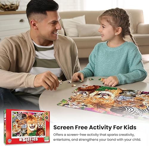 Miniatura 4 de Masterpieces Rompecabezas de 200 piezas para niños, #Selfies Barnyard Besties, 14 x 19 pulgadas