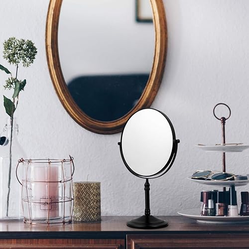 Miniatura 6 de Beaupretty Espejo LED portátil, espejo de tocador de escritorio, espejo de tocador de maquillaje, espejo de maquillaje con aumento, espejo de