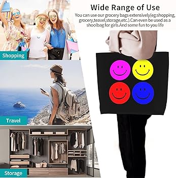 Amazon.co.jp: [ZXHNB] おしゃれ 柄 カラフル ニコちゃんマーク6