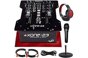 Allen & Heath Xone:23 DJ Mixer, Headphones, and Accessory Bundle