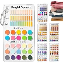 6 Piece Color Analysis Draping Kit, Acrylic Seasonal Palette Cards Set