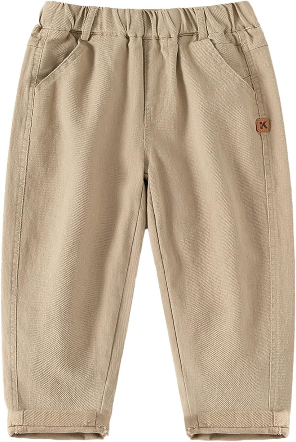 Boys Pants for Everyday Wear Comfortable Casual Trousers Ideal for School and Outdoor Activities Elastic Waist