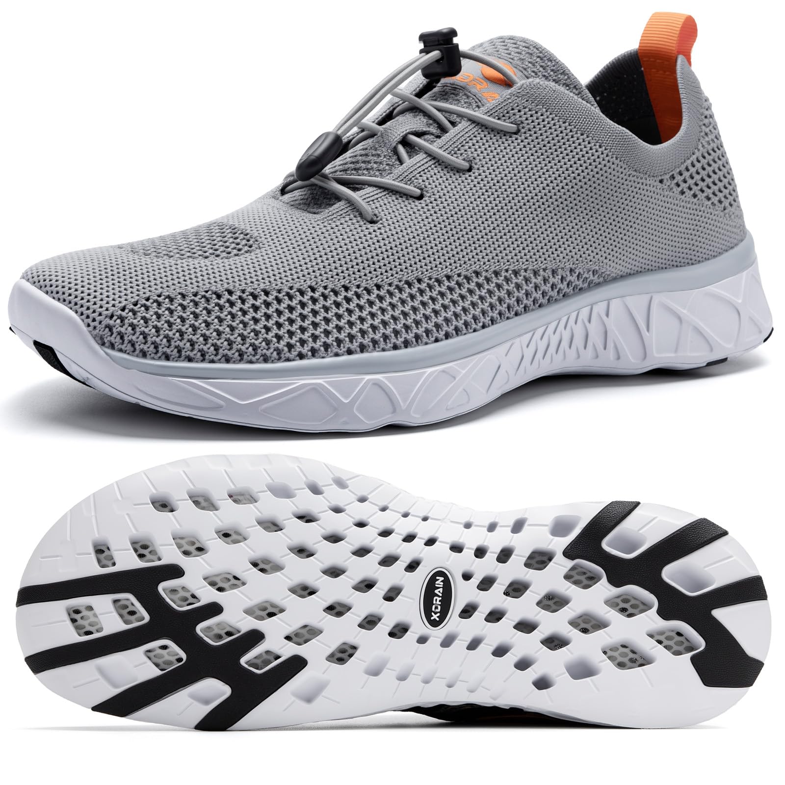 ALEADER Xdrain - Zapatos de agua para hombre, ligeros, para piscina, deportes acuáticos, tenis, caminar y viajar