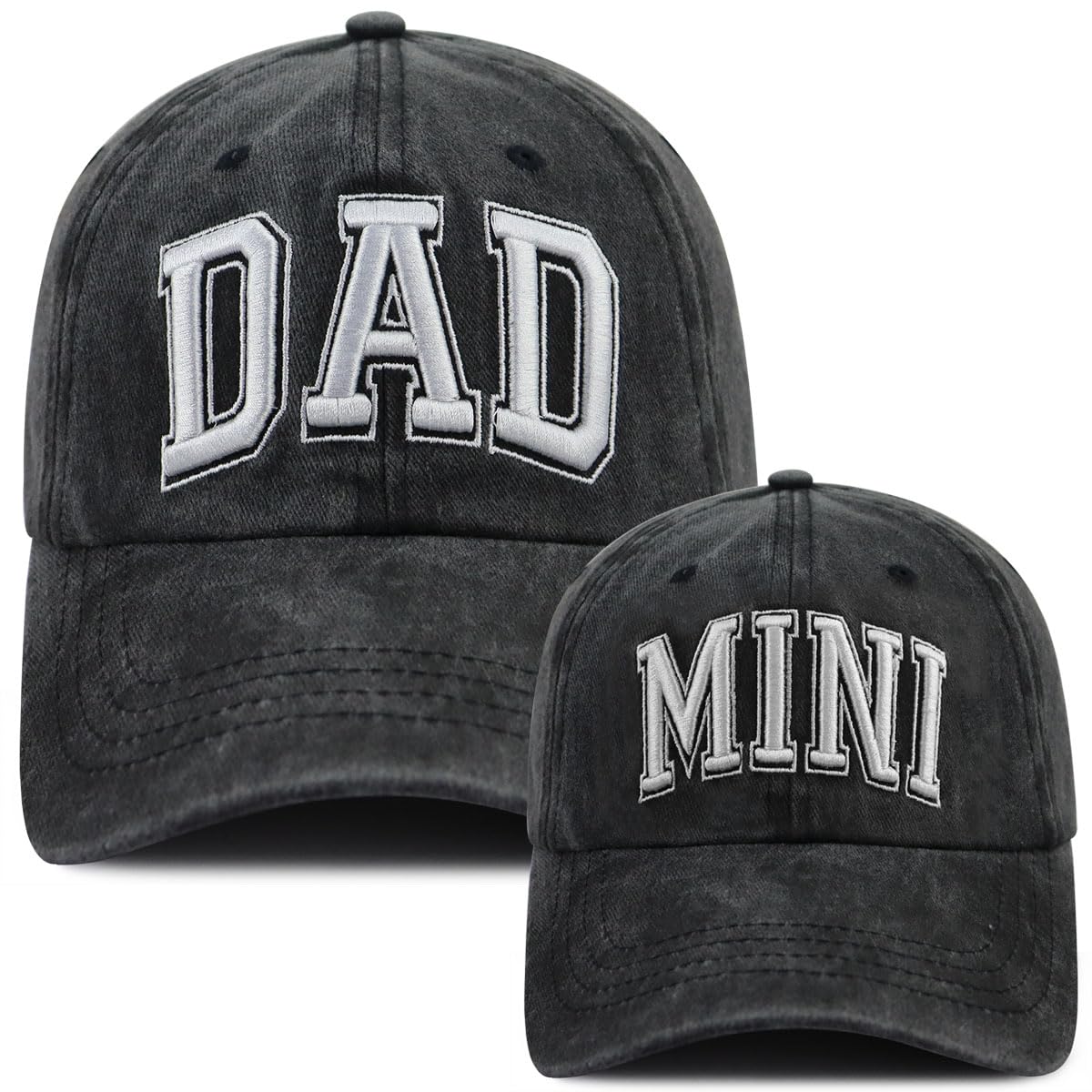 Funny Dad Mom Mini Matching Family Hat, Adjustable Embroidered Parent-Child Baseball Cap
