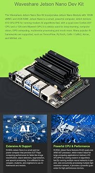 JetBot AI Kit Add-ons Accessories for Jetson Nano to Build Smart Robot JetBot with Front Camera Eye and ROS Nodes Code Dual Mode Wireless WiFi Bluetooth Facial Recognition Object Tracking @XYGStudy