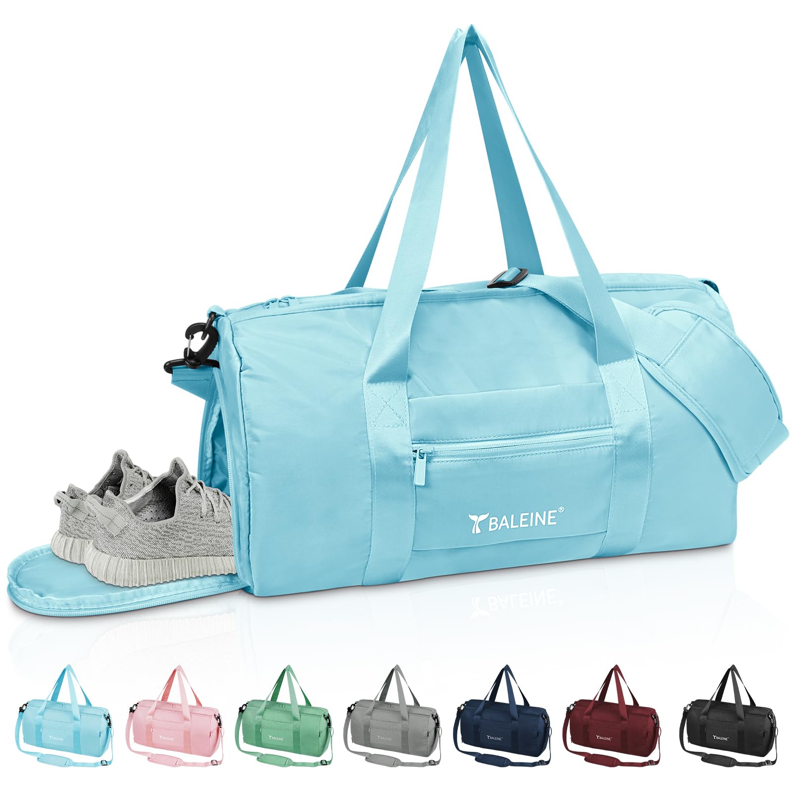 BALEINE Gym Bag for Women and Men Duffel Bag for Sports Gyms and Weekend Getaway Waterproof Dufflebag with