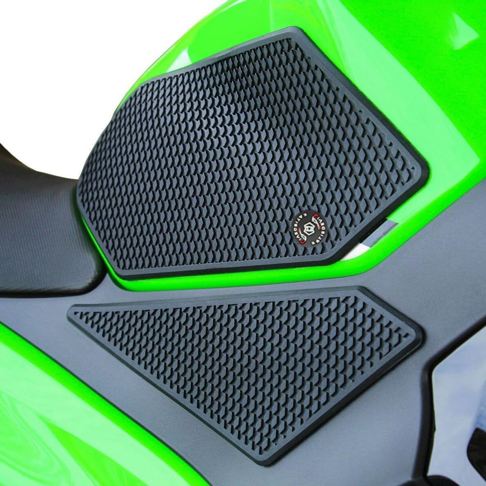 for Kawasaki Ninja 500 Z500 Ninja500 SE 2025 Motorcycle Side Fuel Tank pad Tank Pads Protector Stickers Decal Gas Knee Grip Traction Pad Ninja 400 Ninja400 18-2024 tankpad Black