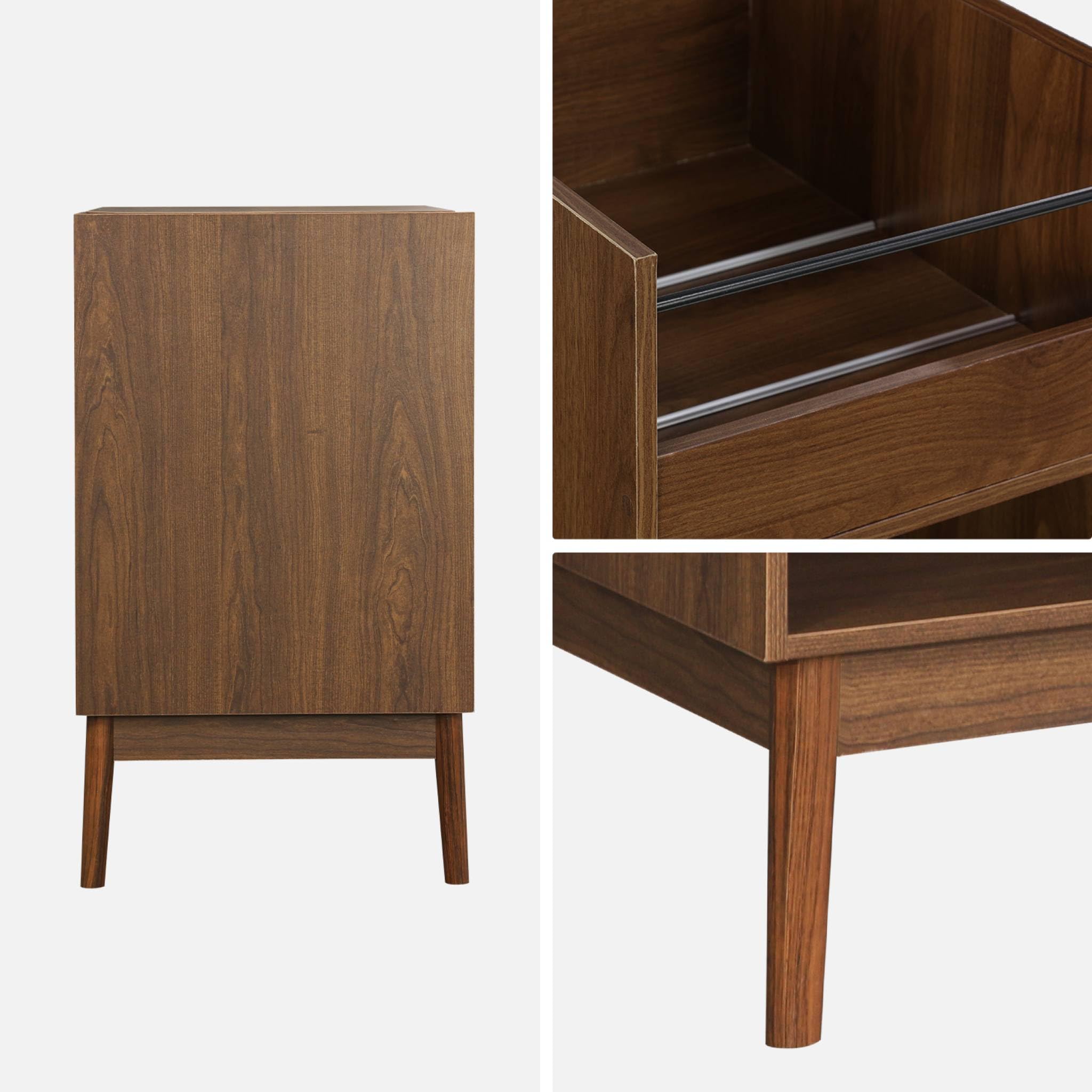 sweeek - Meuble Vinyle Vintage Effet Bois. Népal. L 100 x l 48 x H 81.5cm