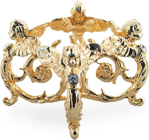 BestPysanky Ángeles con joya de metal en tono dorado disponible en Yaxa Colombia