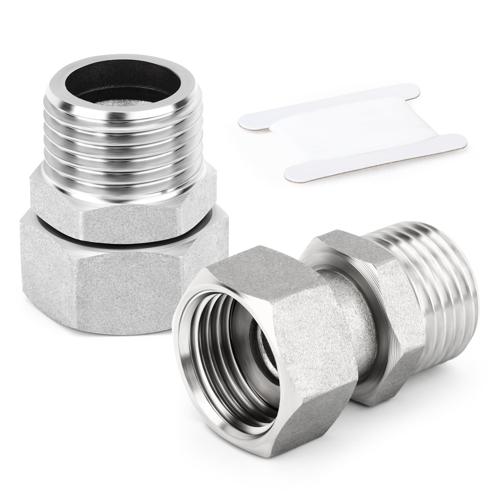 ERGAOBOY 1 piezas de conector en T flexible y móvil de 3 vías, acero inoxidable 304, 1/2" macho BSP, tuerca de unión en T para rociador, válvula angular, brazo de ducha — view 14