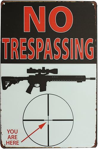 SUMIK No Trespassing You are Here, letrero de metal de hojalata, placa de póster de arte vintage para decoración de pared para el hogar