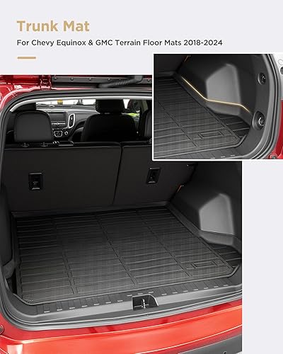 Miniatura 5 de Alfombrillas de piso para Chevy Equinox 2024 2023 2022 2021 2020 2019 2018, para alfombrillas GMC Terrain 2018-2024, para Equinox para todo tipo de