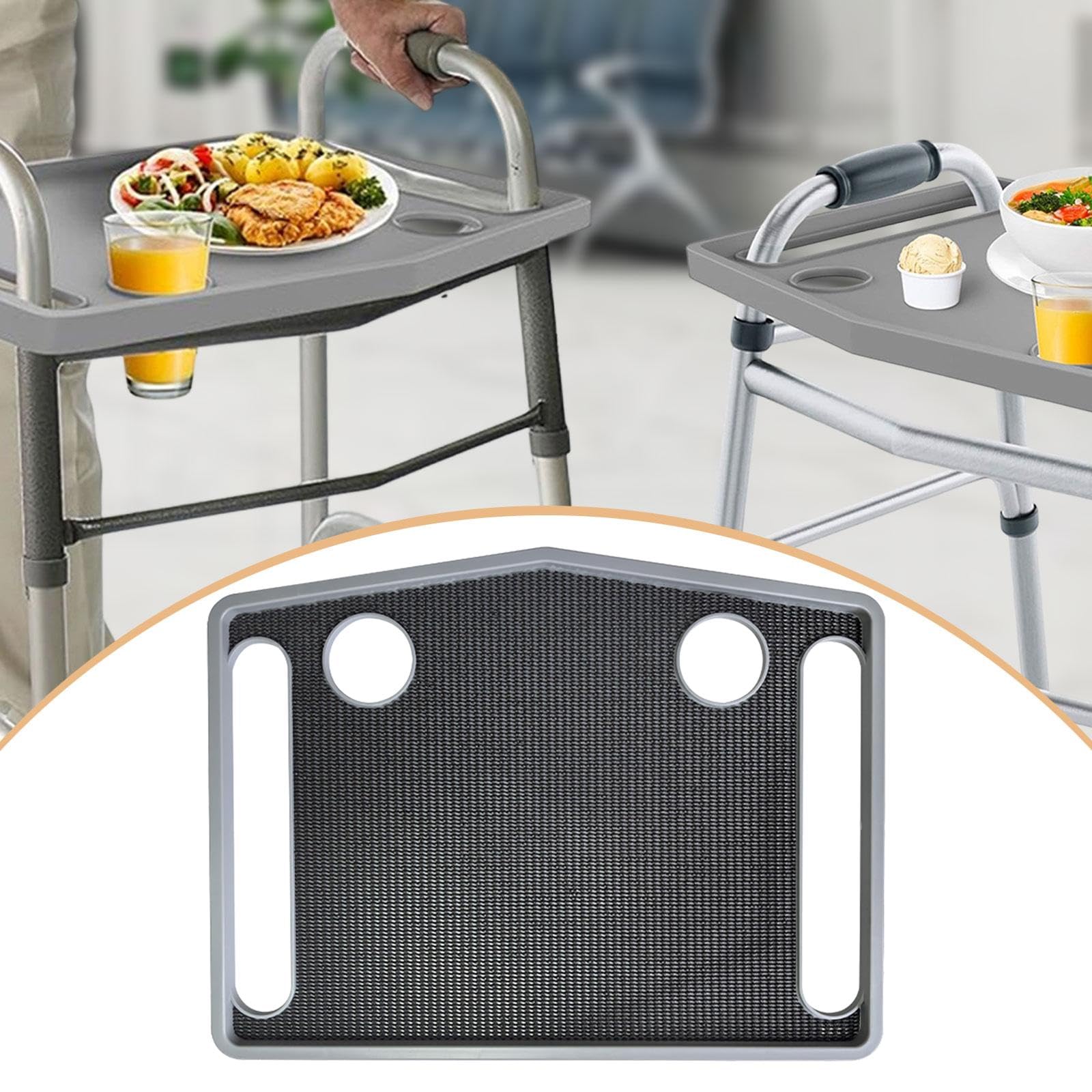 perfk Vassoio per deambulatori, Accessorio per ausili alla deambulazione, Parti di Ricambio per Artigianato, Tavolo portaoggetti, Vassoio per Alimenti per