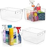 ClearSpace Clear Plastic Storage Bins – Pantry Organizers & Storage Containers, Cabinet Organizer - Home Organization Must Haves for Kitchen, Laundry Room, Office, Closet, Garage & Freezer