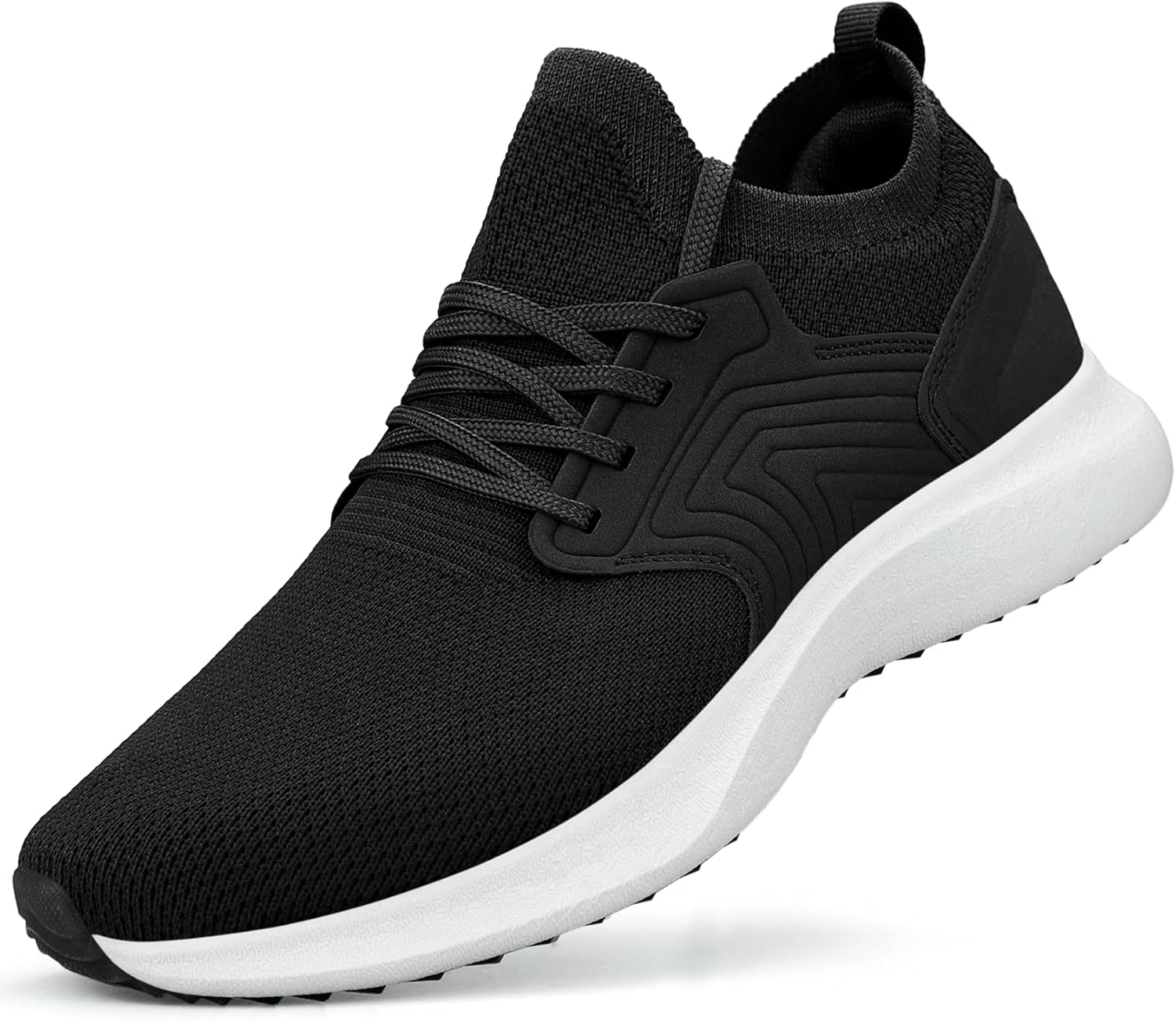 Abboos Womens Walking Running Shoes-Slip on Lightweight Memory Foam Sneakers for Athletic Gym Tennis Shoes