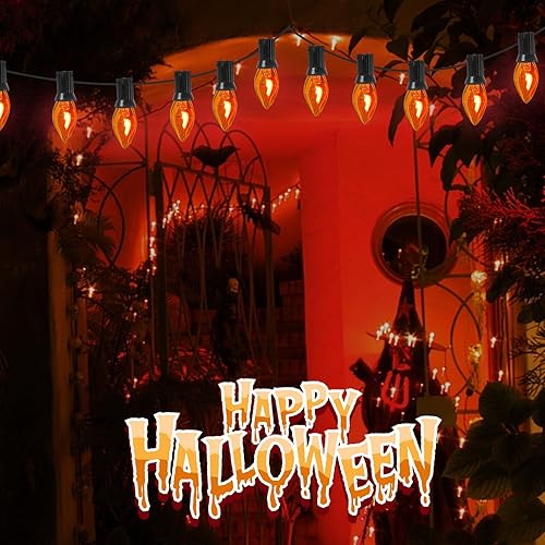 Miniatura 5 de Bombilla de llama parpadeante transparente C7, bombilla en forma de llama que baila con un brillo parpadeante, 1 W, bombillas de candelabro de llama