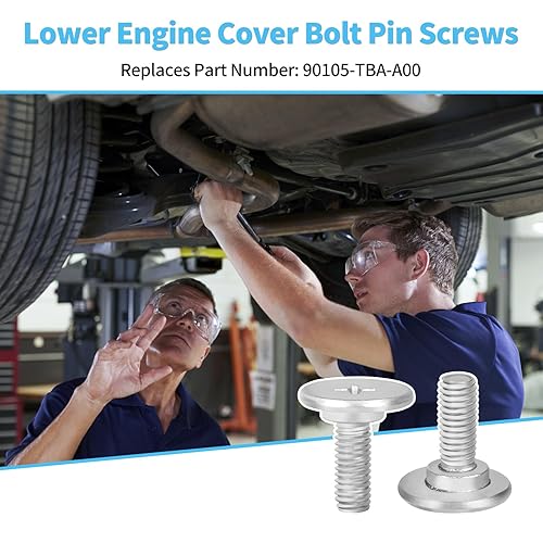 Miniatura 4 de Tornillos de tapa inferior aptos para Honda Civic Accord CRV, reemplazo 90105-TBA-A00, 2 unidades