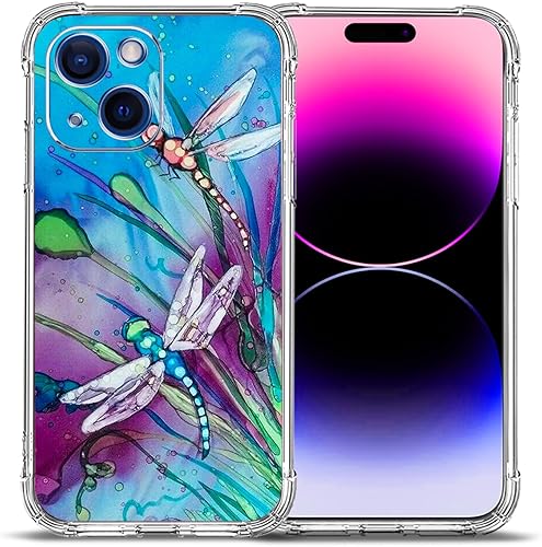 Miniatura 10 de Funda para iPhone 15, protección contra caídas de flores de mariposa coloridas, a prueba de golpes, carcasa protectora de cuerpo completo resistente