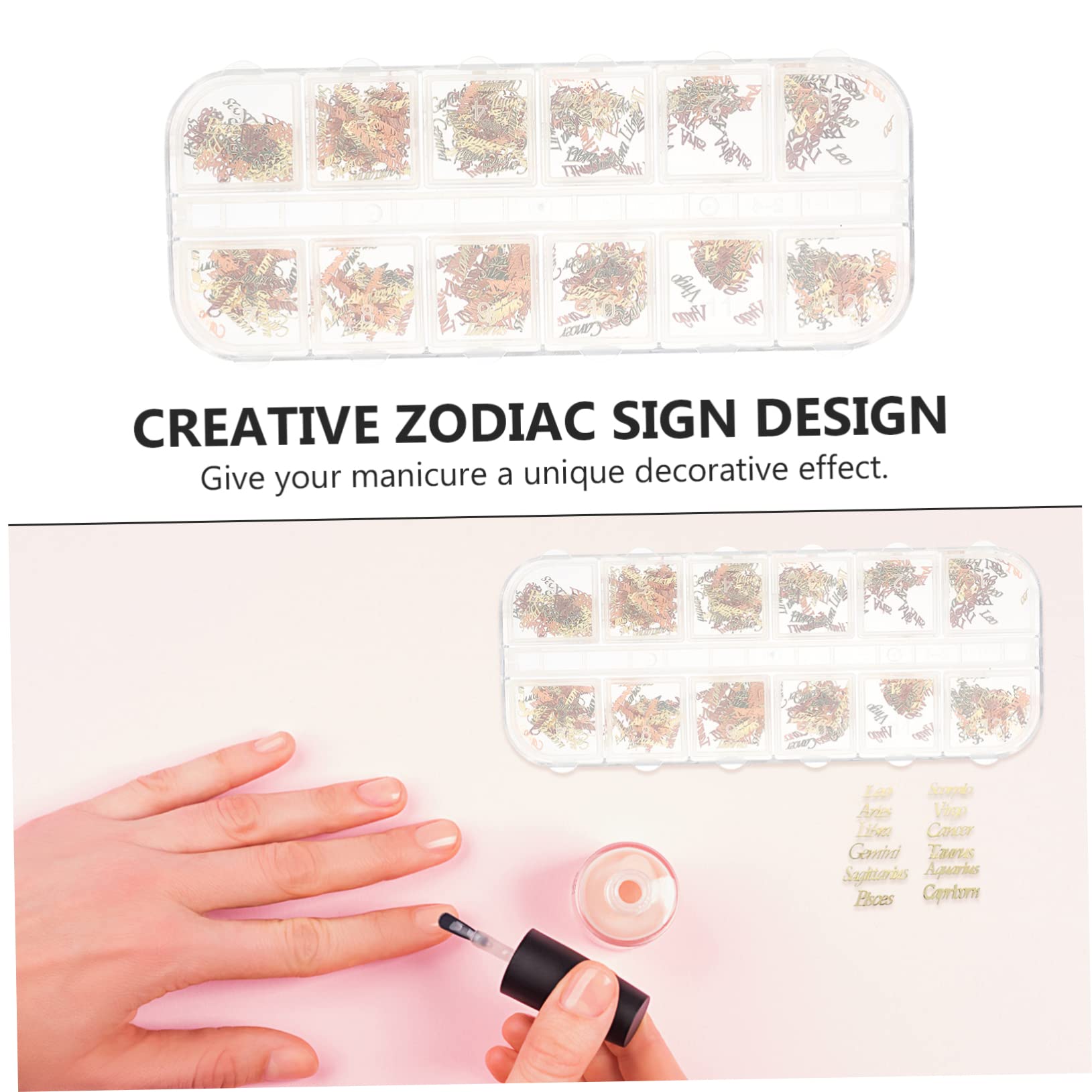 FRCOLOR Charms De Nail Art Pour Décoration Des Symboles Accessoires Créatifs Pour Manucure Coffret Élégant