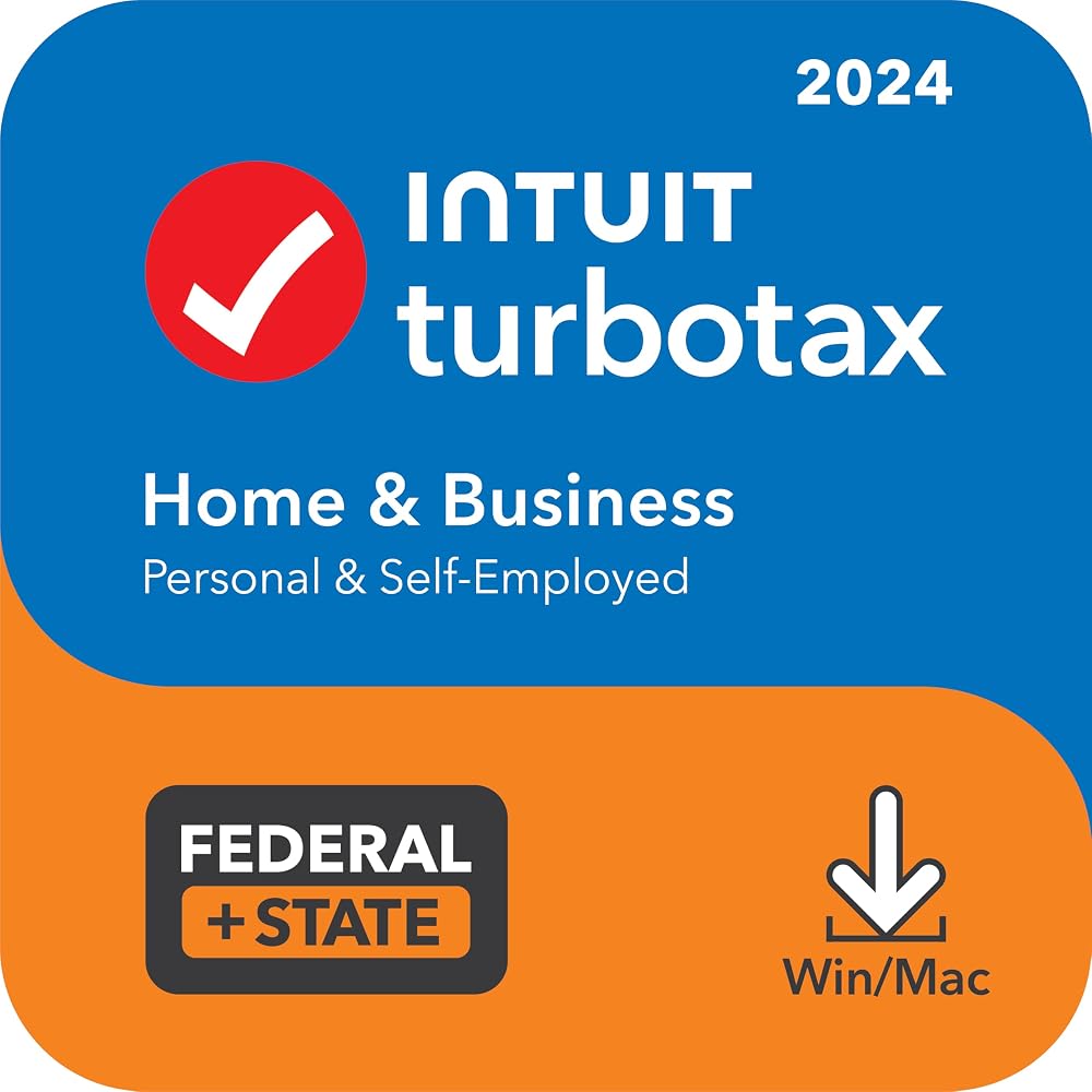 [OLD VERSION] TurboTax Home & Business 2024 Tax Software, Federal & State Tax Return [PC/MAC Download] — 사진 1