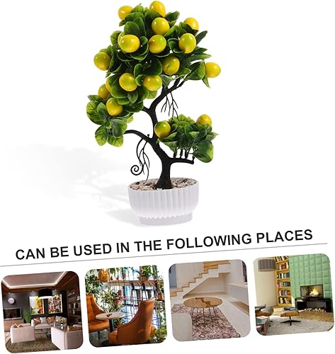 Miniatura 3 de Adornos artificiales de flores para árboles frutales, decoración de mesa auxiliar, tallos de limón falsos, ramas de frutas sintéticas, árbol de