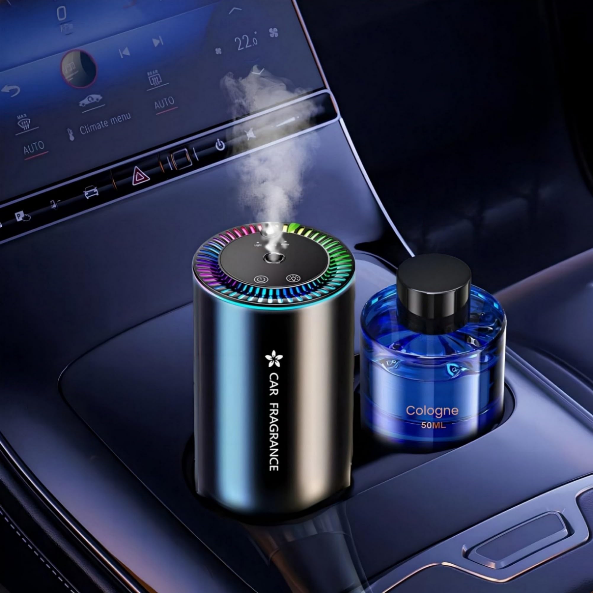 Set Profumatore Auto – Diffusore Liquido + Diffusore a Cartuccia