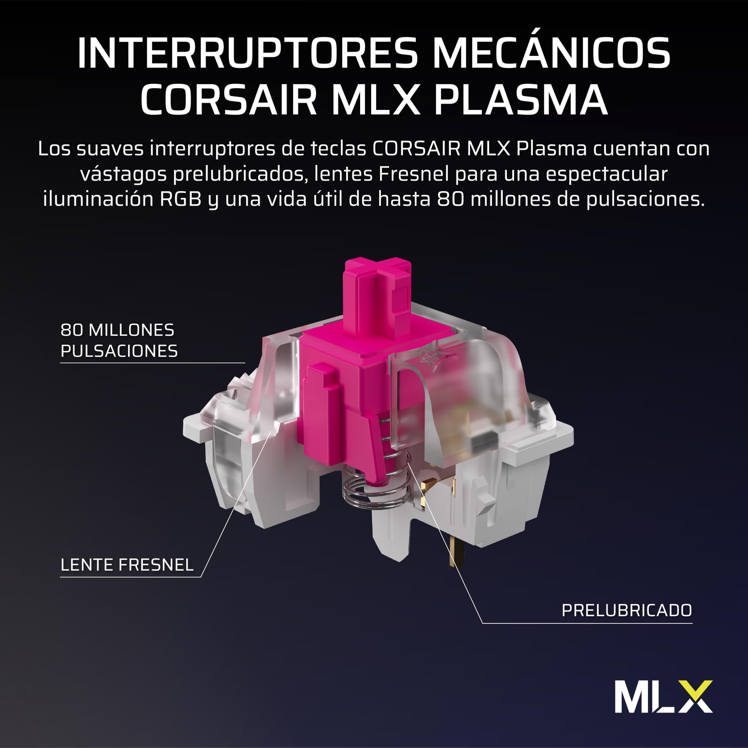Corsair Vanguard 96 Wireless Mecánico RGB Teclado Gaming – Negro | QWERTY Español, Formato 96%, Switches MLX Hot-Swap, Hyper-Polling 8000Hz, Integración Stream Deck, FlashTap SOCD
